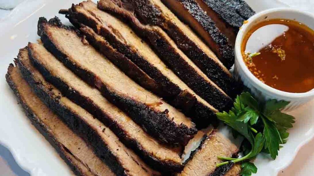 Barbecue Brisket and Cowboy Butter, homemade and freshly served