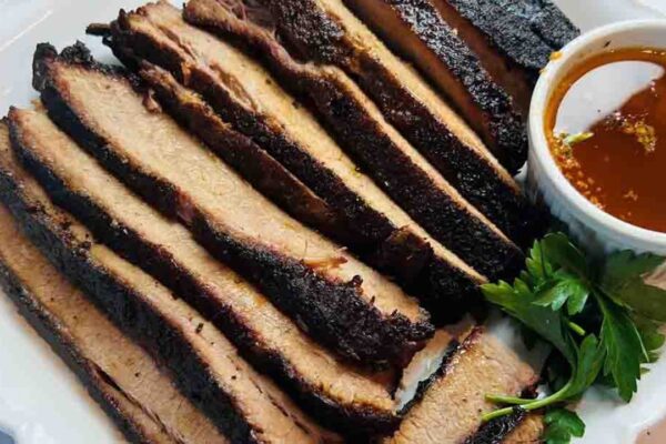 Barbecue Brisket and Cowboy Butter, homemade and freshly served