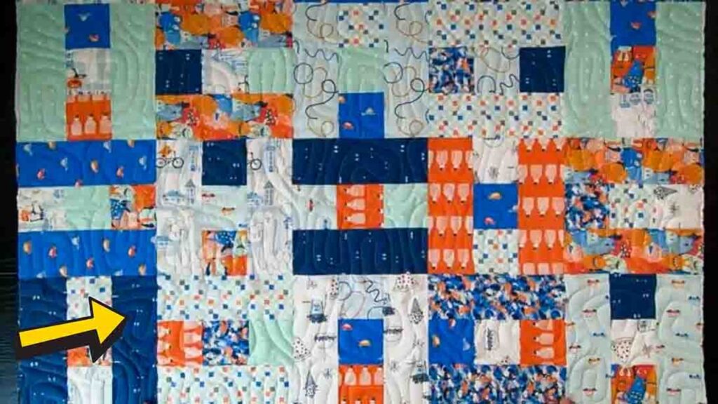Finished Beginner-Friendly Block Tower Quilt, a completed DIY project