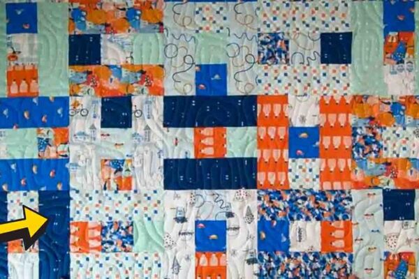 Finished Beginner-Friendly Block Tower Quilt, a completed DIY project