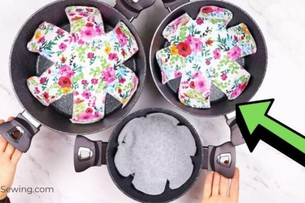 Finished Beginner-Friendly DIY Pan Protector Sewing, a completed DIY project