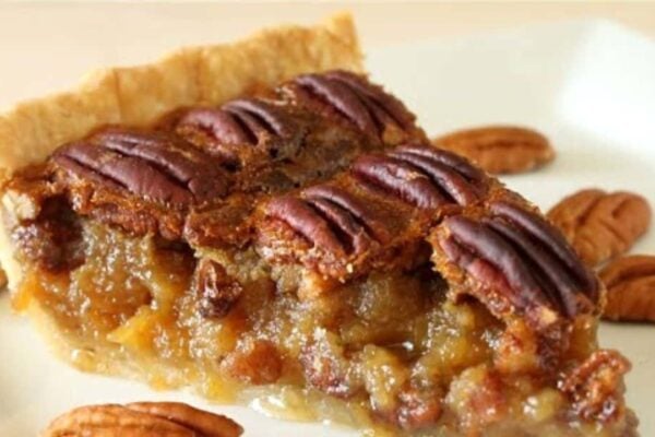 Best 7-Ingredient Southern Pecan Pie, homemade and freshly served