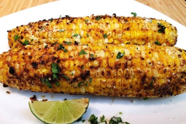 Best Air Fried Corn on the Cob, homemade and freshly served