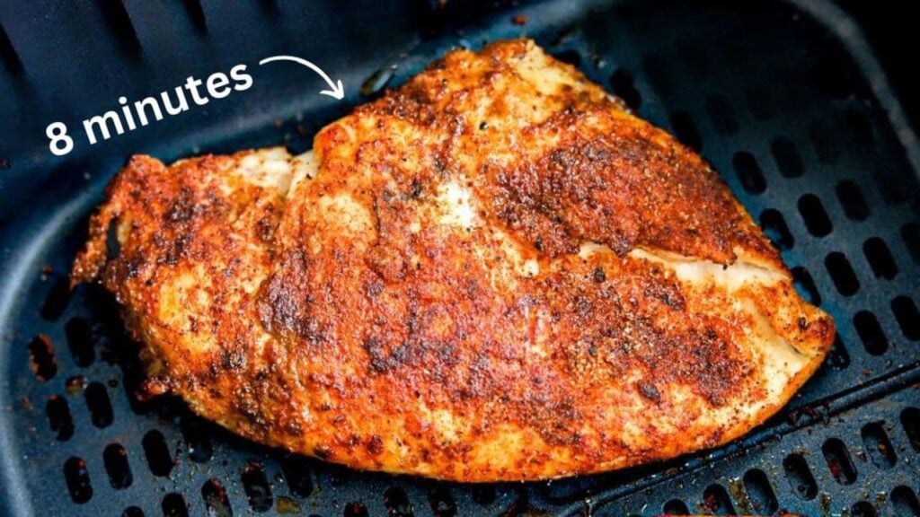 Best Air Fryer Chicken Breast in 8 Minutes, homemade and freshly served