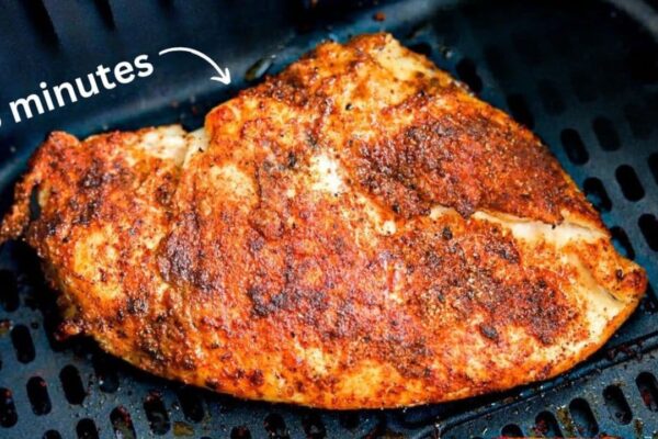Best Air Fryer Chicken Breast in 8 Minutes, homemade and freshly served