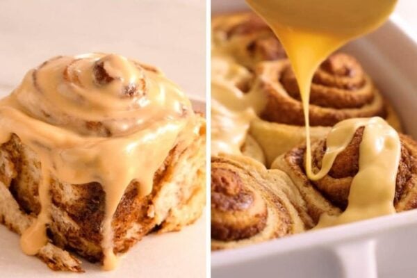 Best Dulce de Leche Cinnamon Rolls, homemade and freshly served