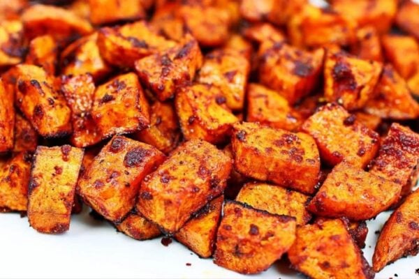 Best Ever Roasted Sweet Potatoes, homemade and freshly served