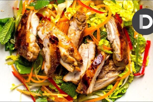 Best Five-Spice Chicken Salad, homemade and freshly served