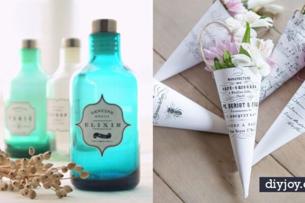 Finished 50 Free Printables for Craft Projects, a completed DIY project