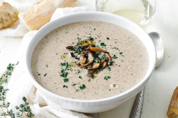 Best Homemade Cream of Mushroom Soup, homemade and freshly served