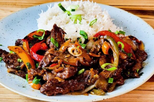 Best Pepper Steak, homemade and freshly served