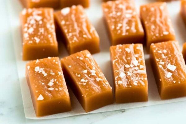 the Best Salted Caramels, homemade and freshly served