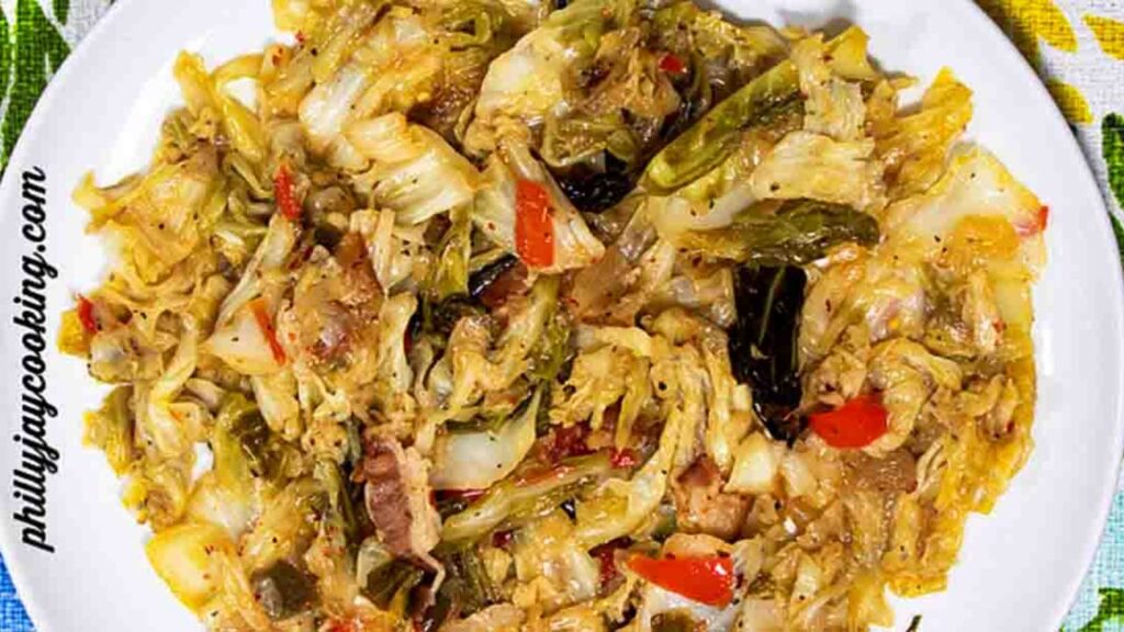 Best Southern Fried Cabbage, homemade and freshly served