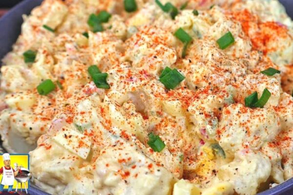 Best Southern Potato Salad, homemade and freshly served