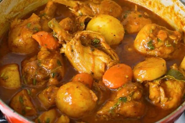 Best Spicy Chicken Stew, homemade and freshly served