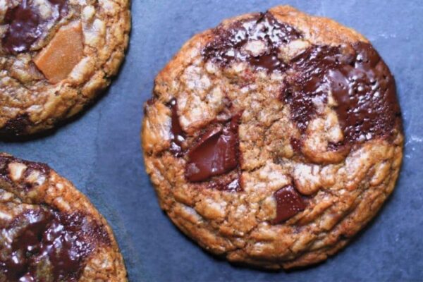 Best Toffee Chocolate Chip Cookies, homemade and freshly served