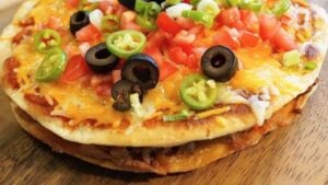 Better-Than-Taco Bell Mexican Pizza, homemade and freshly served