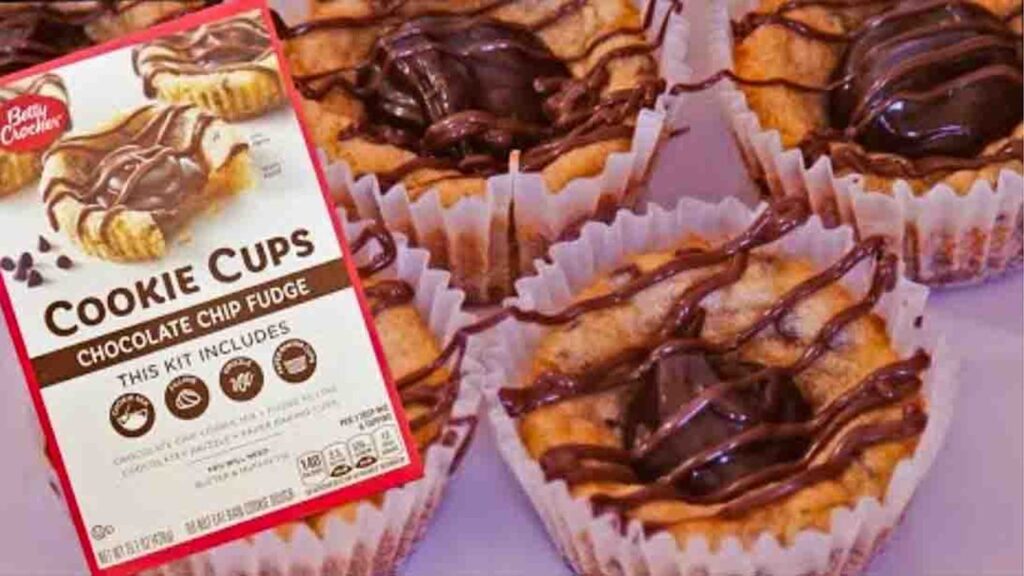 Betty Crocker Chocolate Cookie Cups, homemade and freshly served