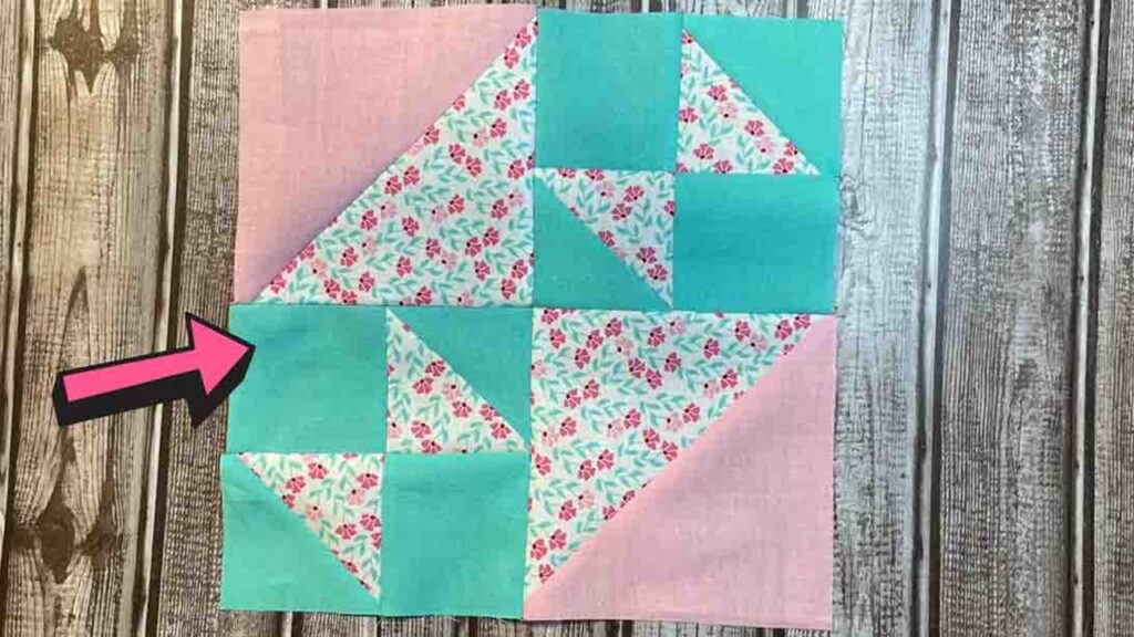 Finished Betty Quilt Block, a completed DIY project