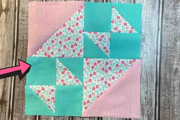 Finished Betty Quilt Block, a completed DIY project