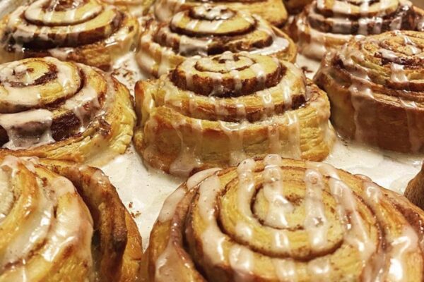 Easy Biscuit Cinnamon Rolls, homemade and freshly served