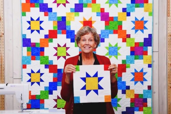 Finished Brightly Quilt With Jenny Doan, a completed DIY project