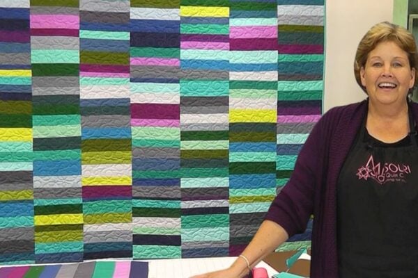 Finished Broken Bars Quilt With Jenny Doan, a completed DIY project