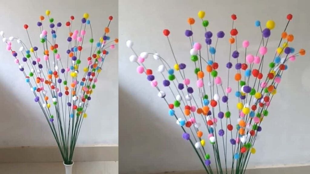 Finished Broomstick Craft DIY, a completed DIY project