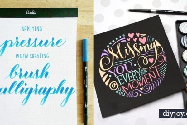 Finished 34 Brush Lettering Tutorials You Need In Your Crafting Arsenal, a completed DIY project