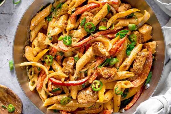 Buffalo Chicken Pasta, homemade and freshly served