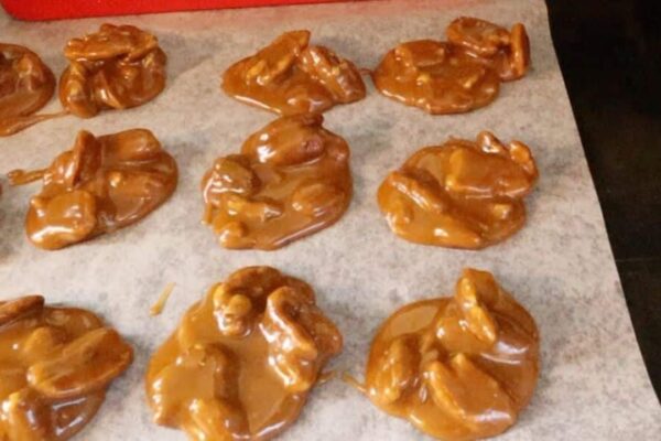 Buttermilk Pecan Pralines, homemade and freshly served