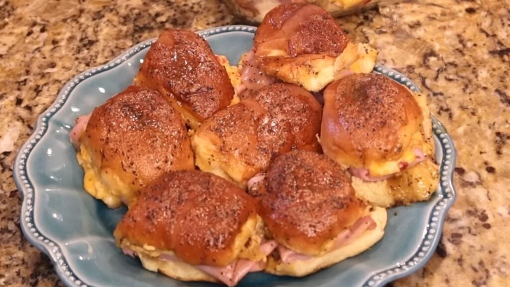 Buttery and Savory Ham Cheese Sliders, homemade and freshly served