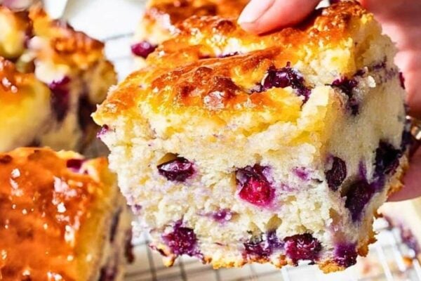 Buttery Blueberry Biscuits, homemade and freshly served