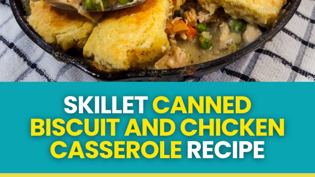 Canned Biscuit And Chicken Casserole, homemade and freshly served