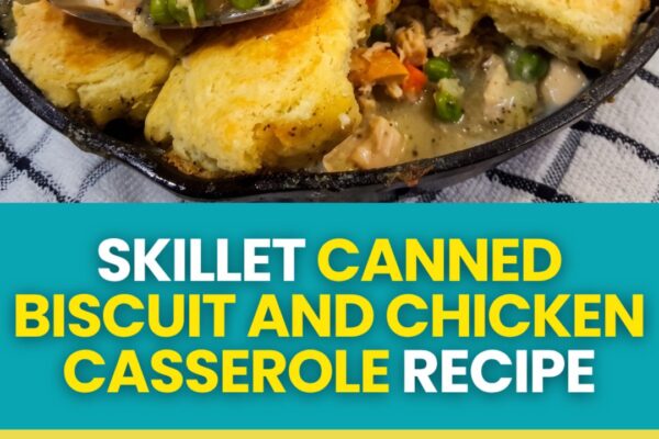 Canned Biscuit And Chicken Casserole, homemade and freshly served