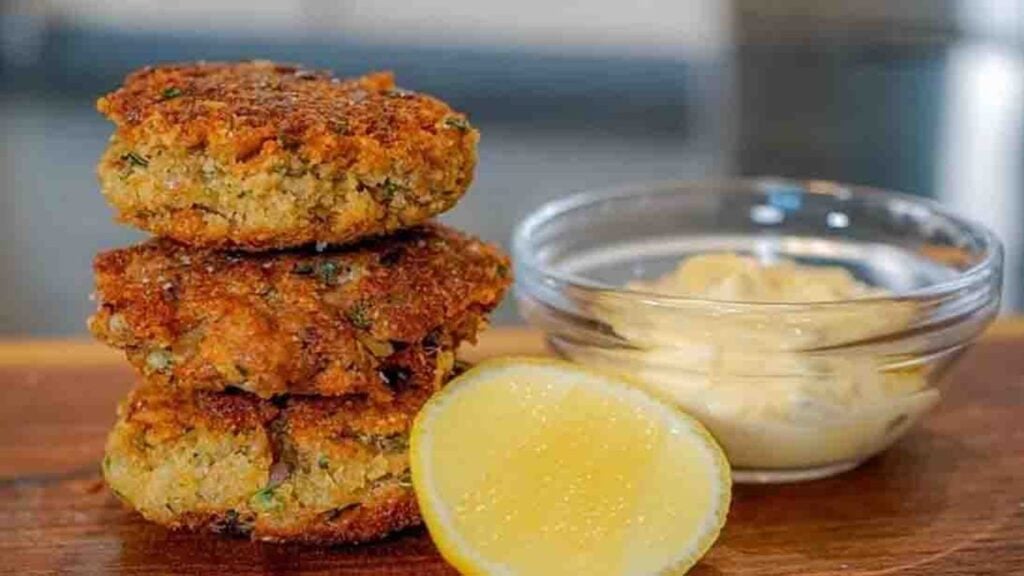 Canned Tuna Patties, homemade and freshly served