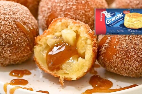 Caramel Apple Pie Bombs, homemade and freshly served