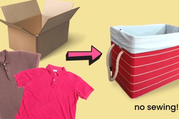 Finished Turn a Cardboard Box Into a Beautiful Storage Basket, a completed DIY project
