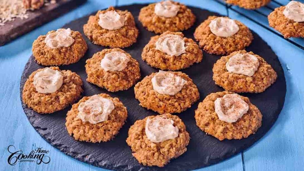 Carrot Cake Thumbprint Cookies, homemade and freshly served