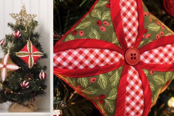 Finished Cathedral Window Ornaments, a completed DIY project