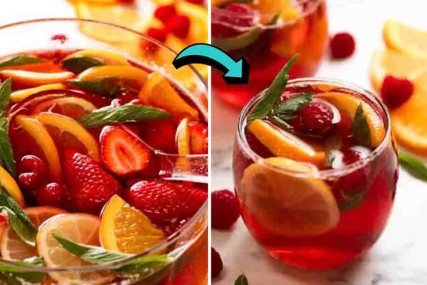 Celebration Punch, homemade and freshly served