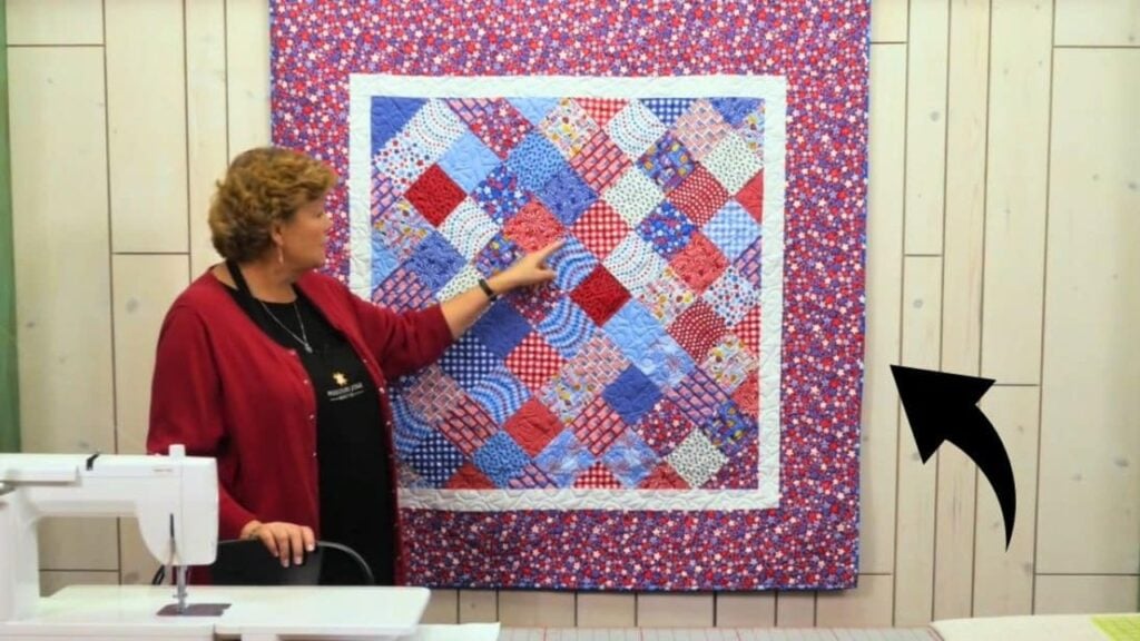 Finished Charm Quilt on Point With Jenny Doan, a completed DIY project