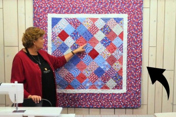 Finished Charm Quilt on Point With Jenny Doan, a completed DIY project