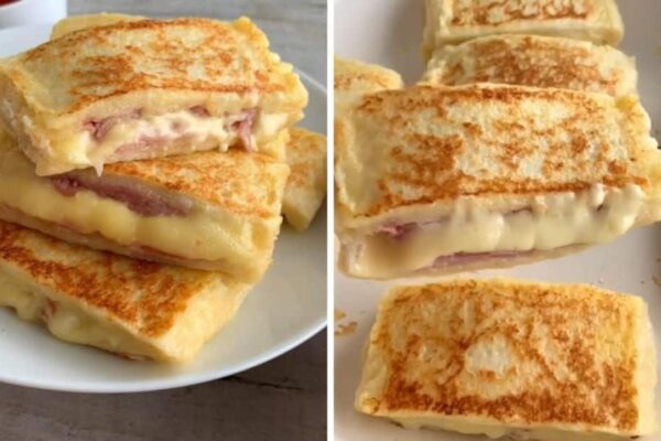Cheese and Ham Toastie Dippers, homemade and freshly served