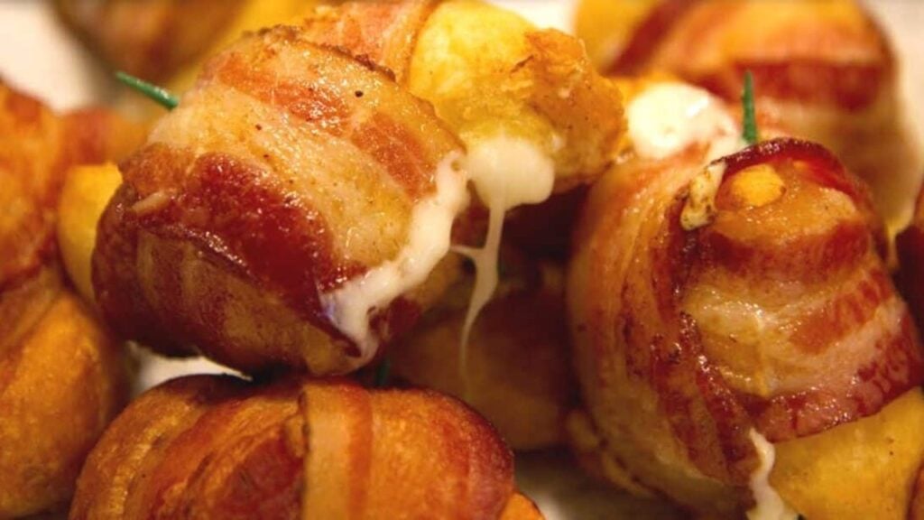 Cheesy Bacon Biscuit Bombs, homemade and freshly served