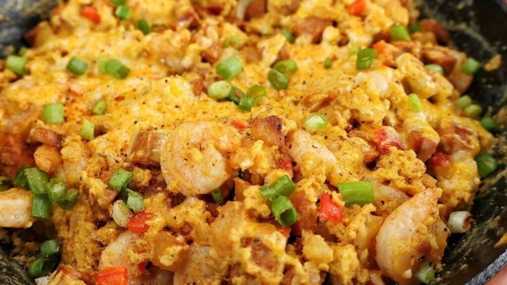Cheesy Creole Breakfast Skillet
