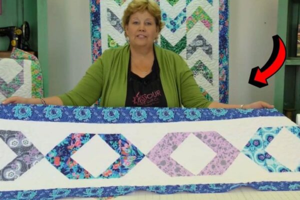 Finished Chevron Block Quilt With Jenny Doan, a completed DIY project