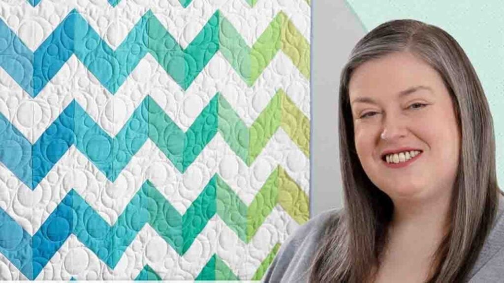 Finished Chevron Quilt with Free Pattern, a completed DIY project