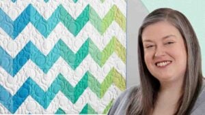 Finished Chevron Quilt with Free Pattern, a completed DIY project