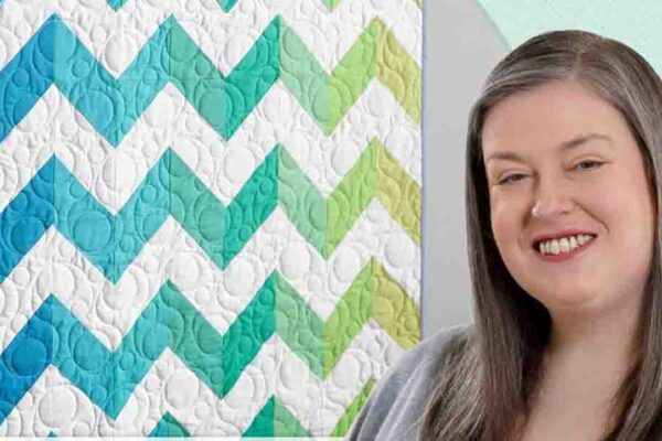 Finished Chevron Quilt with Free Pattern, a completed DIY project